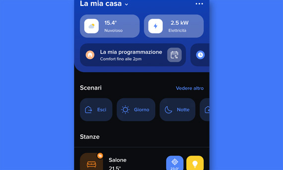 INTERFACCIA DARK MODE