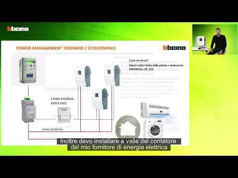 Preview image for the embedded video for gallery "Bticino Green'Up - POWER MANAGEMENT".