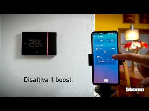 Preview image for the embedded video for gallery "Smarther 2 with Netatmo - nuovo termostato connesso Bticino: commissioning con Android".