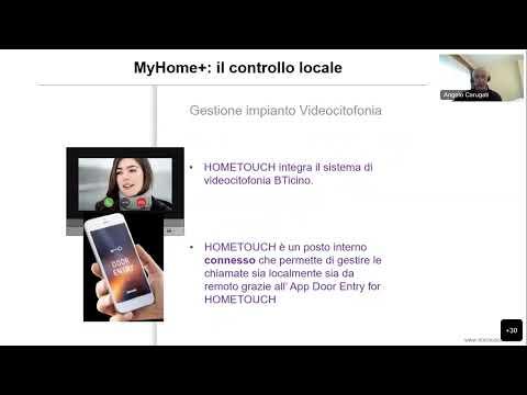 Preview image for the embedded video for gallery "Bticino Webinar - Home+Project l'app del sistema domotico MyHome".